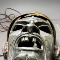 American Art Deco Aluminum Pirate Mask Wall Sconce Theatre Amusement Park circa 1930s 5.jpg
