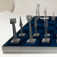 Austin Cox Enterprises Modernist Chess Set 1962 Aluminum Alcoa 10.png