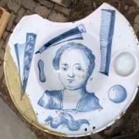 Circa 1700 English Glazed Earthenware Barber’s Bowl Bleeding Bowl 1.jpg