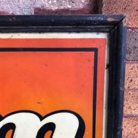 Long Tom Virginia Tobacco Painted Metal sign in Original Wood Frame By St Thomas Metal Signs ltd 6.jpg
