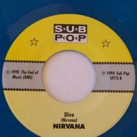 Nirvana Sliver on Subpop Records SP73 Blue Vinyl Singles Club 15.jpg
