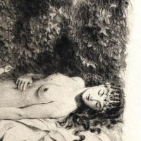 Paul Emile Becat Erotica Drypoint Greek Woman with Sexual Dream 3.jpg