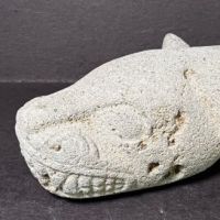 Pre Columbian Jaguar Head From Metate Volcanic Stone 4.jpg
