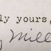 Signed Typed Letter by Henry Miller 8 (in lightbox)