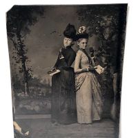 Tintype of Two Woman Eating Chocolates Circa 1880 1.jpg